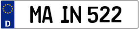 Trailer License Plate